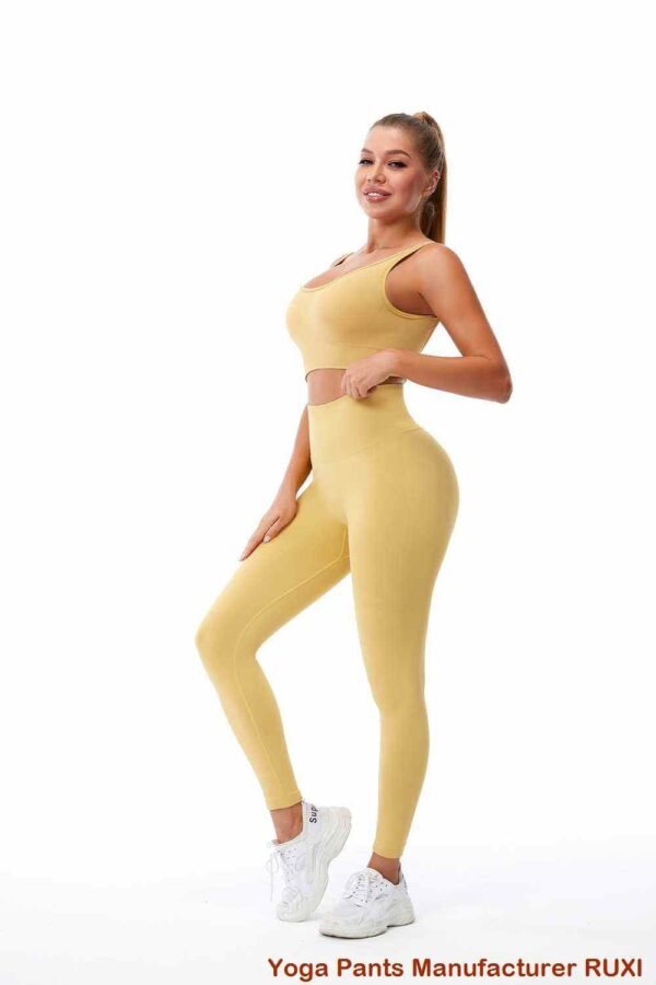 Metallic Sports Bra for Women Shiny Workout Top RUXI