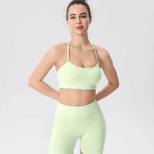 Neon Orange Sports Bra for Active Women RUXI za1517