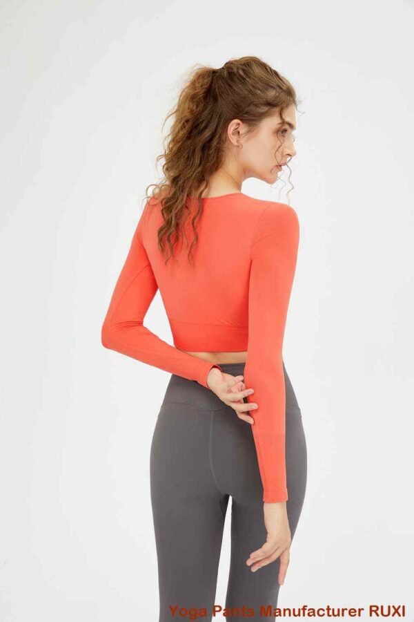 Womens Tan Yoga Pants High Waist Stretchable RUXI za341
