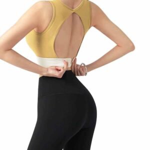 Strappy Back Sports Bra for Women High Support RUXI za1037