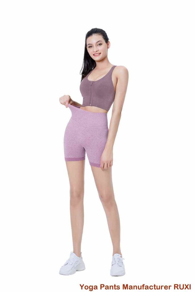 Pink Workout Leggings High Waist Comfortable Fit RUXI