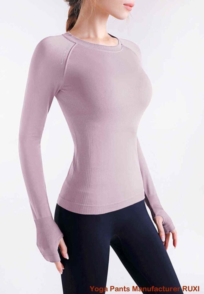 Womens Zip Up Yoga Jacket RUXI za825