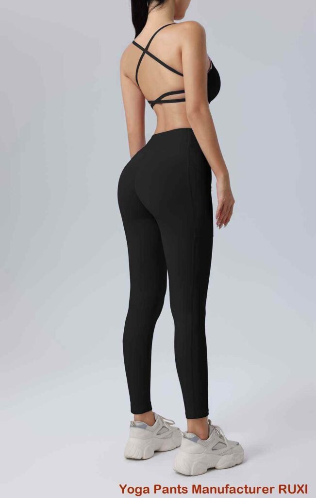 Tall Black Yoga Pants for Women High Waist Leggings RUXI