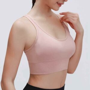 Red Sports Bra for Women High Impact Fitness RUXI za986