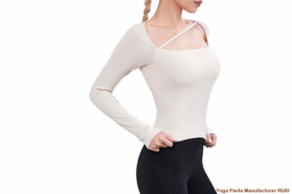 Short Sleeve Yoga Tops Stylish Comfortable RUXI za3451