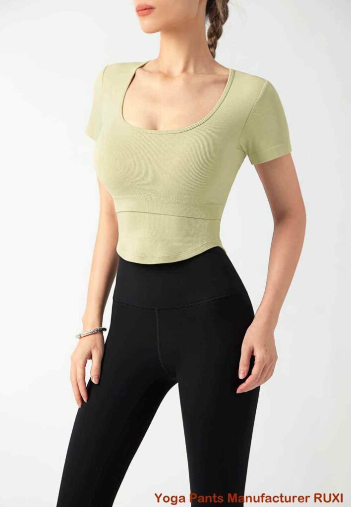 White Flare Yoga Pants Perfect for Workout RUXI za125
