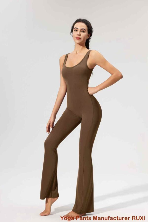 Flare Ribbed Leggings for Women RUXI za480